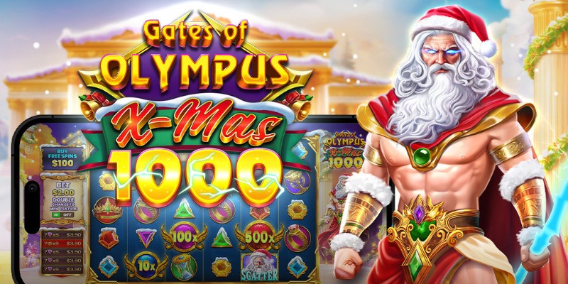 Врата Олимпа Xmas 1000: Зевс переоделся в Санту и принес множители x1000!